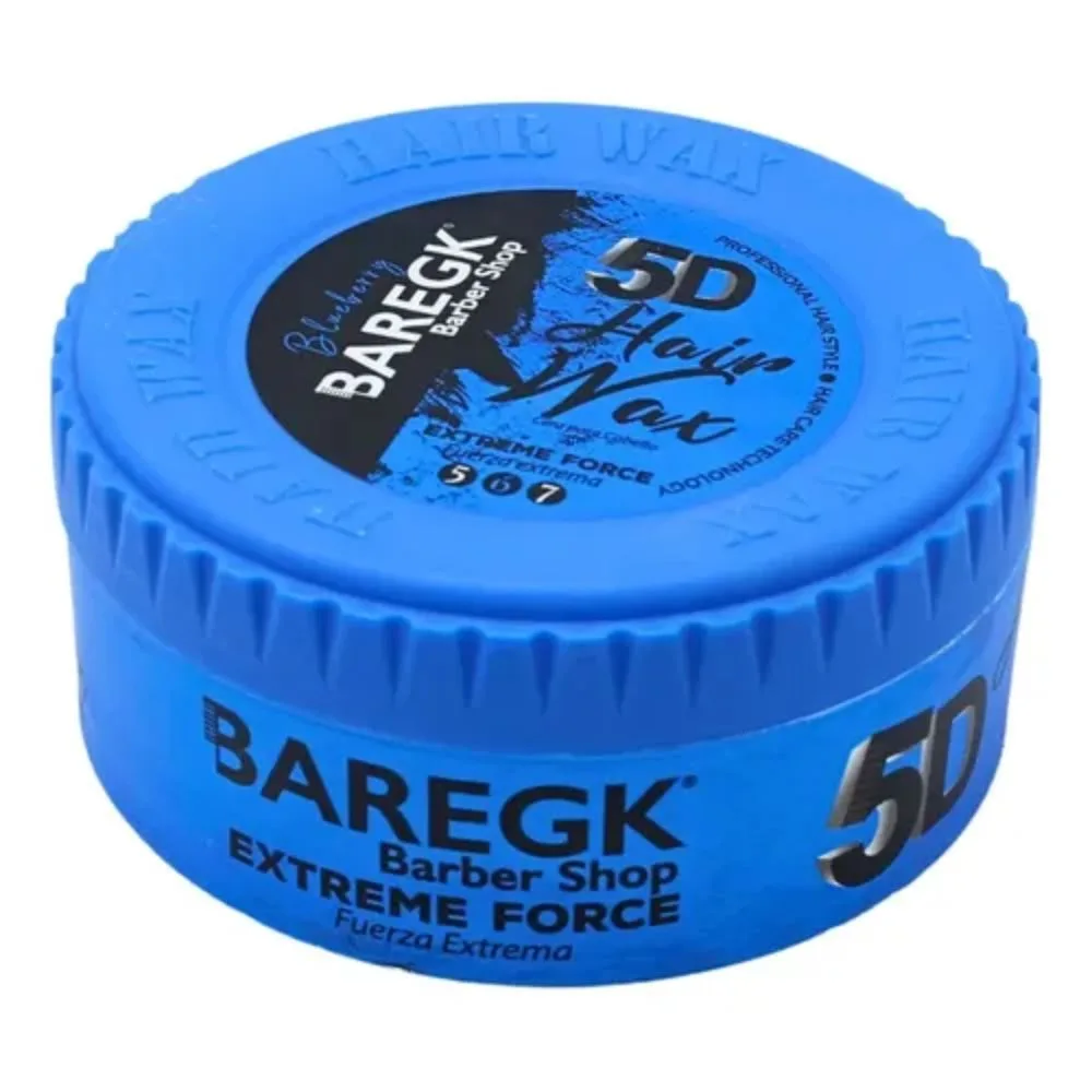 5d Hair Wax Power Azul Baregk, producto profesional de barbería