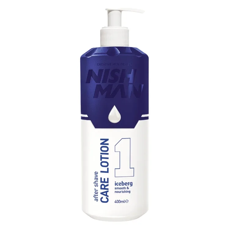 After Shave Care Lotion 1 Iceberg Nish Man, producto profesional de barbería