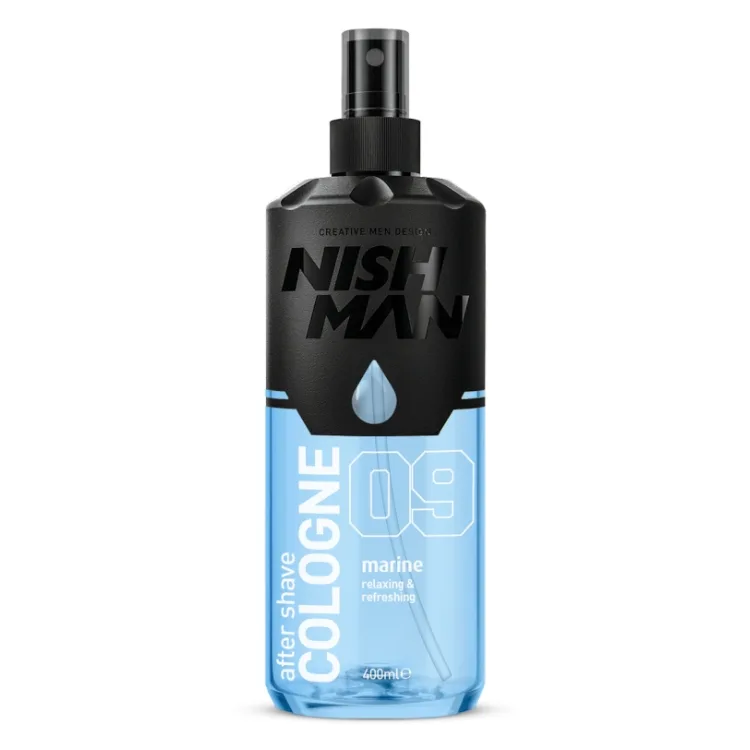 After Shave Cologne 09 Marine Nish Man, producto profesional de barbería