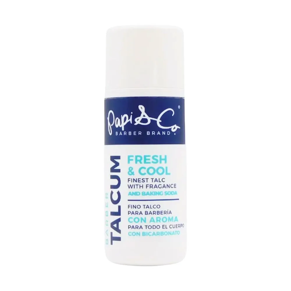 Barber Talcum 150ml (Fresh & Cool) Papi & Co