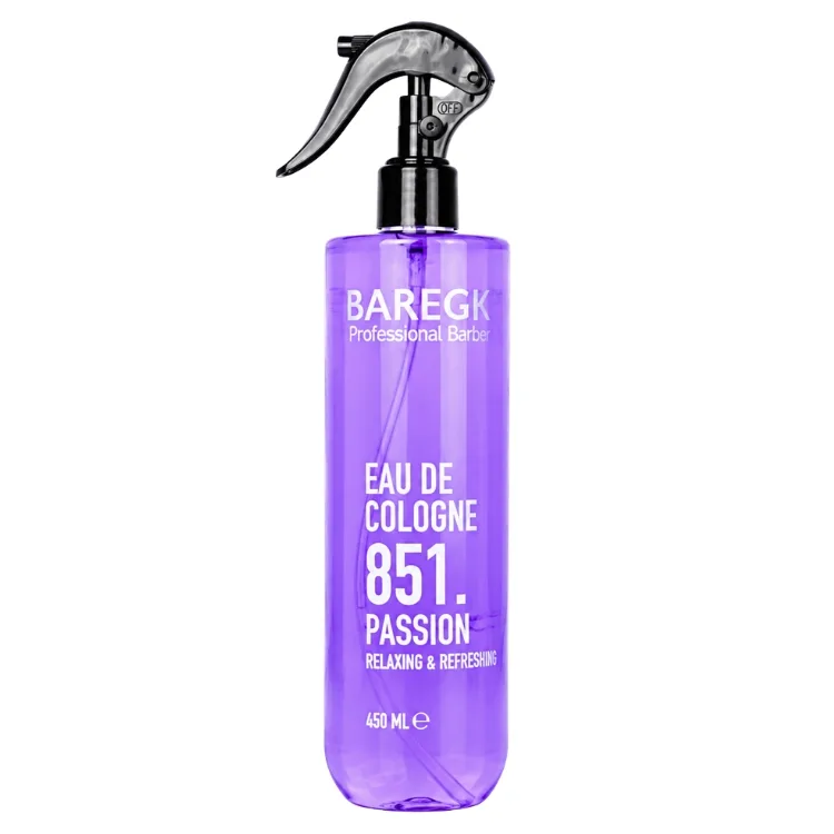 Eau De Cologne 851 Passion Baregk, producto profesional de barbería