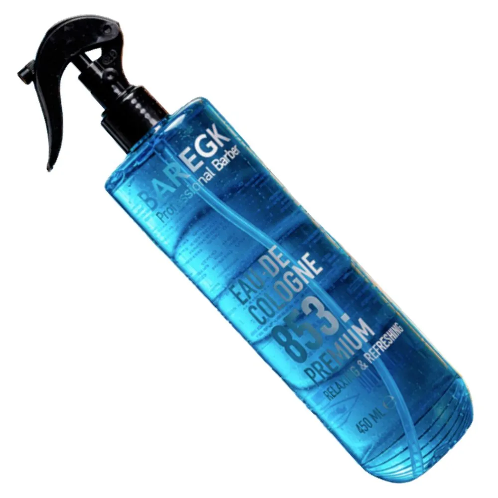 Eau De Cologne 853 Premium Baregk, producto profesional de barbería