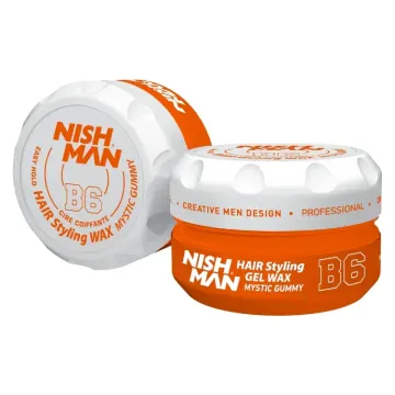 Hair Styling Gel Wax B6 Mystic Gummy Nish Man