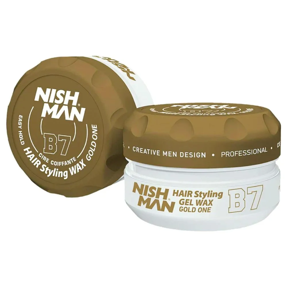 Hair Styling Gel Wax B7 Gold One Nish Man