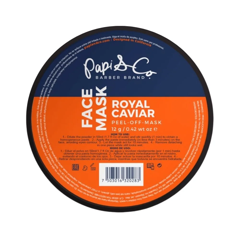 Royal Caviar Peel Off Mask 12gr Papi & Co